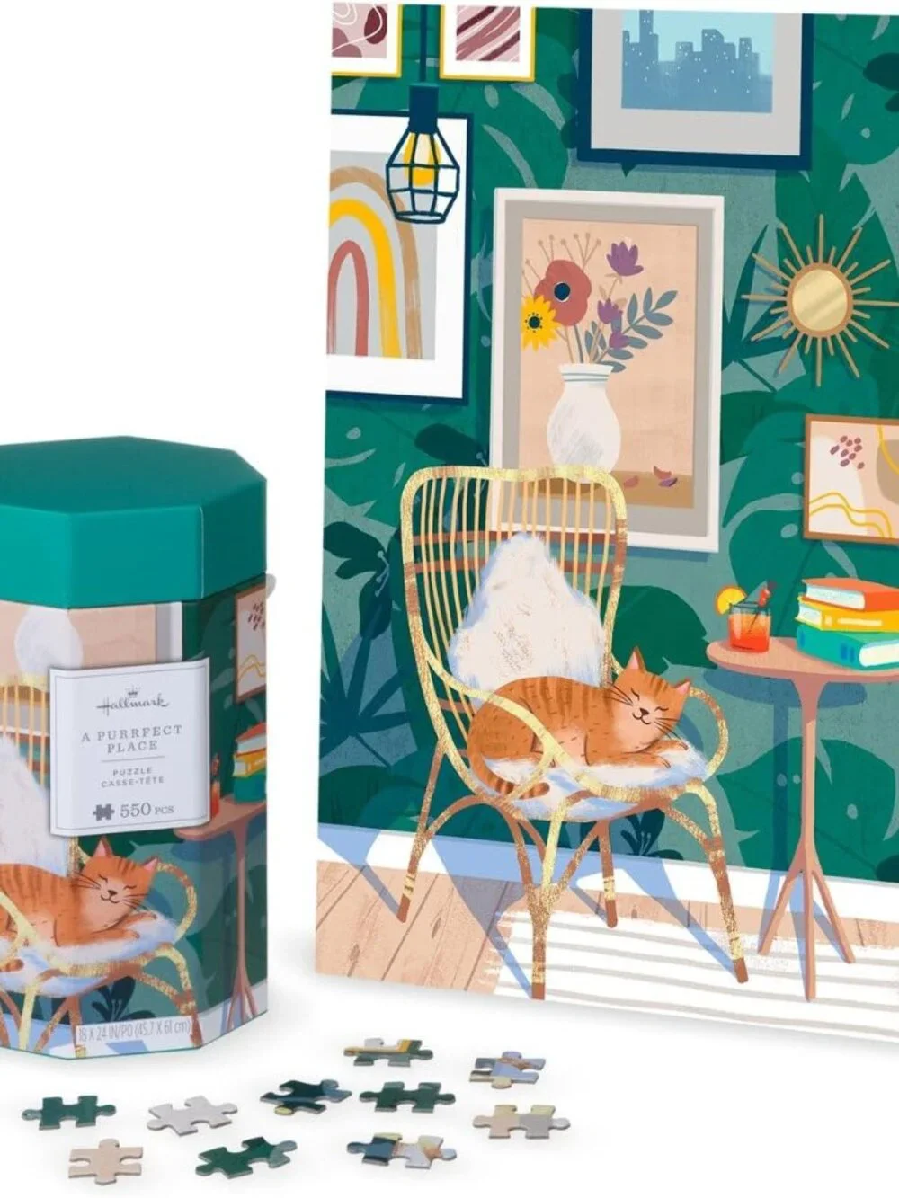 Hallmark A Purrfect Place Cat Jigsaw Puzzle 550 Pieces 61cm x 45.7cm Jeffrey Ngu